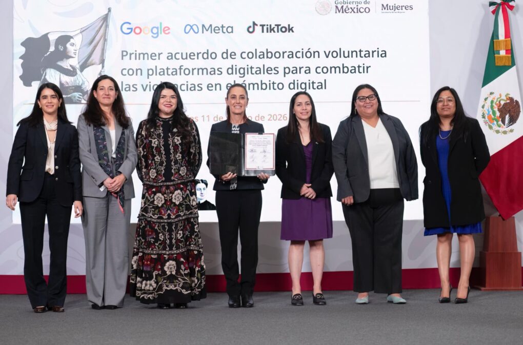 Gobierno de México firma acuerdo con plataformas digitales para combatir la violencia contra mujeres en internet