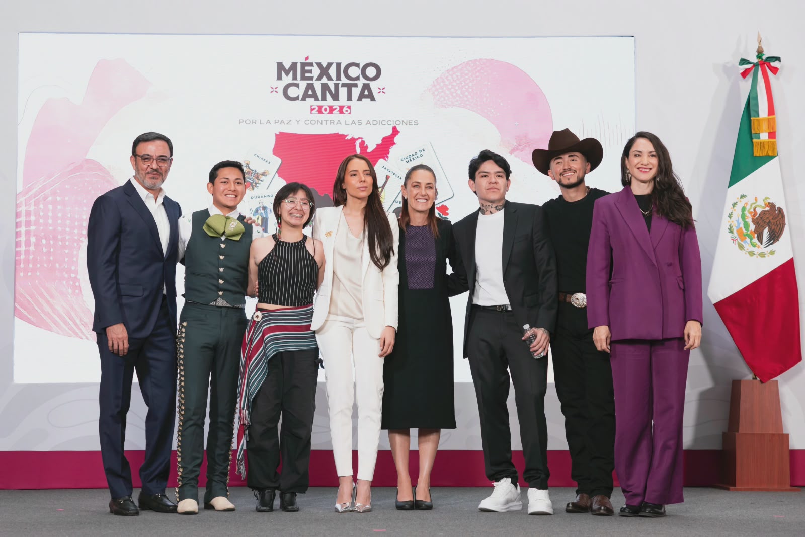 Presenta Claudia Sheinbaum segunda edición de “México Canta” para promover música sin violencia