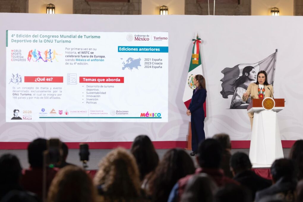 México “está de moda” y rompe récord en llegada de turistas internacionales: Claudia Sheinbaum