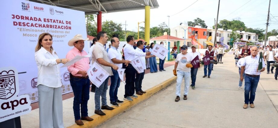 Salud intensifica lucha contra el dengue; retiran más de 2 mil 900 toneladas de cacharros en Tabasco
