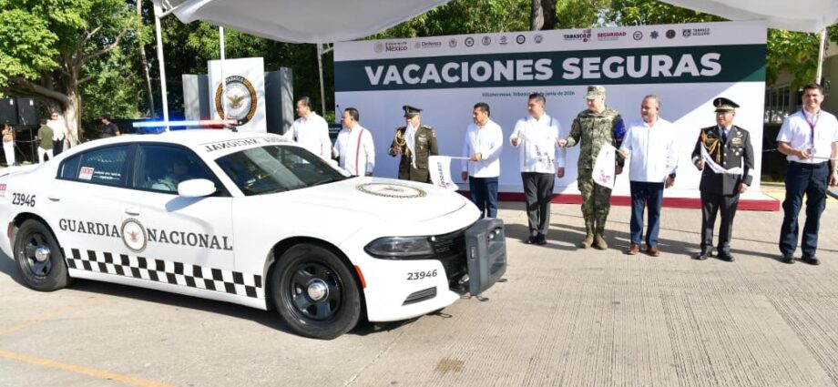 Más de 2 mil elementos reforzarán la seguridad en Tabasco durante el periodo vacacional