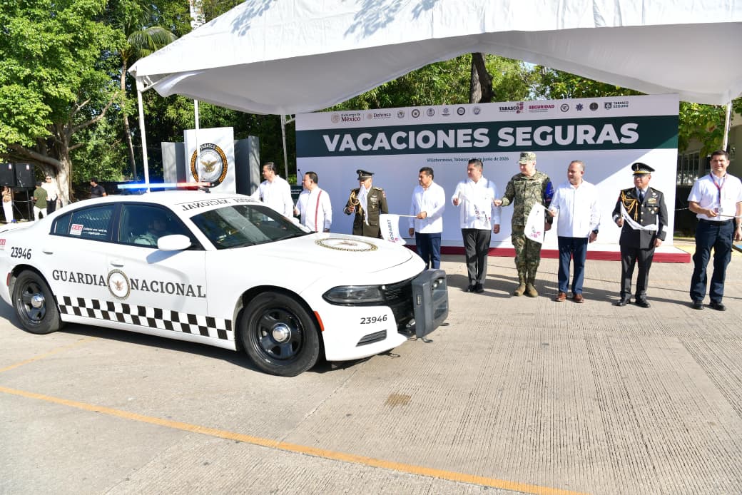 Más de 2 mil elementos reforzarán la seguridad en Tabasco durante el periodo vacacional