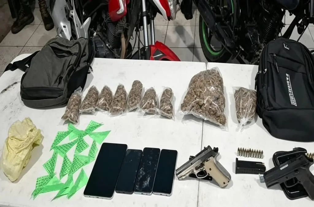 Operativo conjunto en Huimanguillo deja cuatro detenidos por presuntos delitos contra la salud