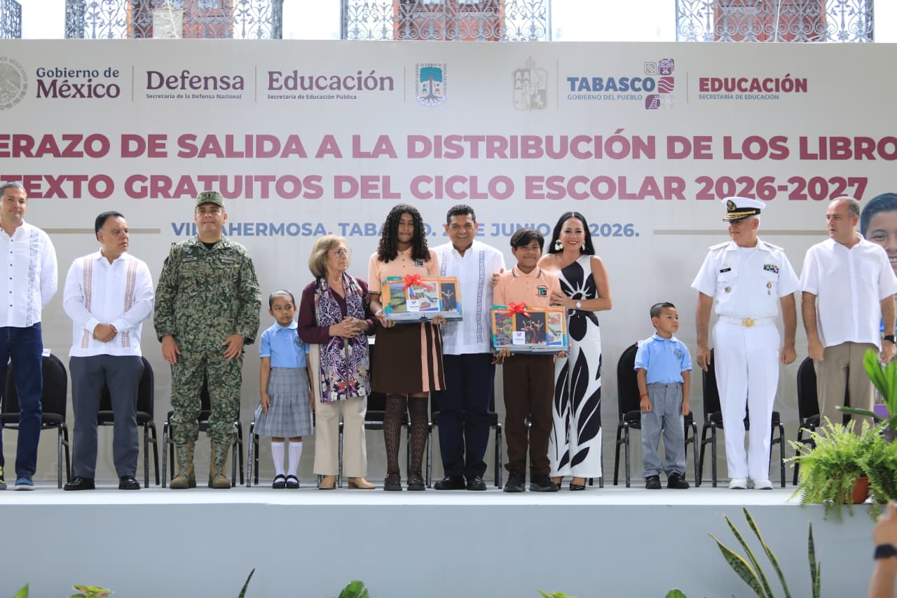Arranca en Tabasco distribución de 3 millones 200 mil libros de texto gratuitos para ciclo escolar 2026-2027…
