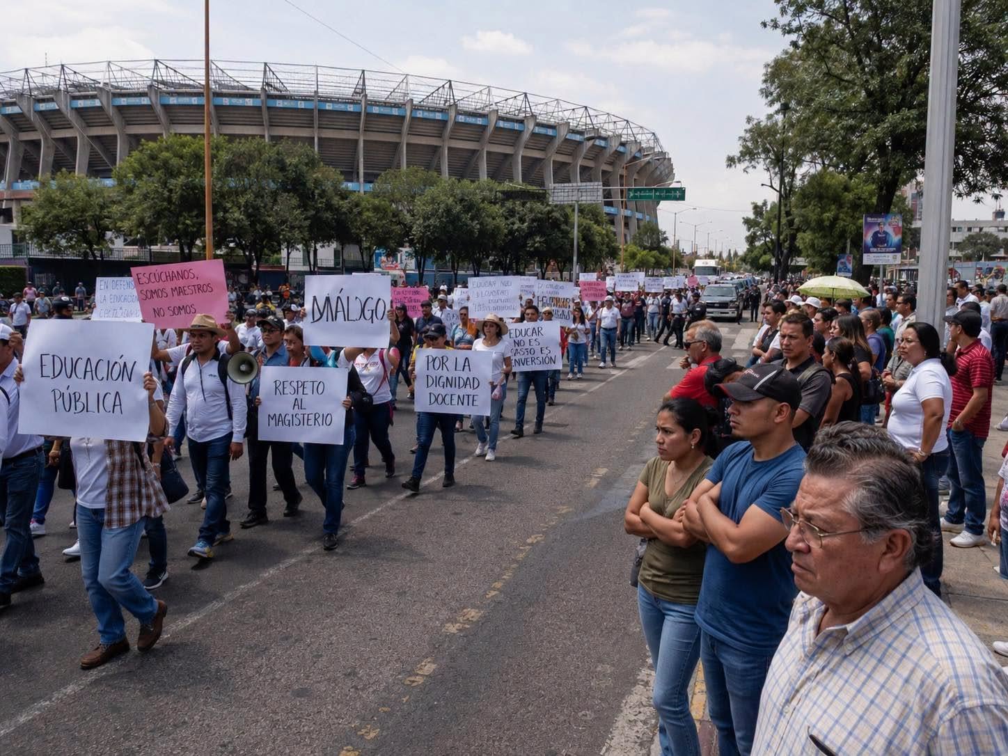 CNTE declara receso de huelga nacional tras 20 días de movilizaciones y anuncia reorganización de su lucha