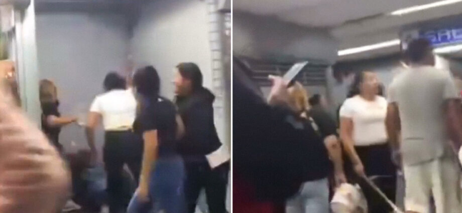 Violenta riña en inmediaciones del Metro Cuatro Caminos deja a una mujer agredida; investigan origen del conflicto