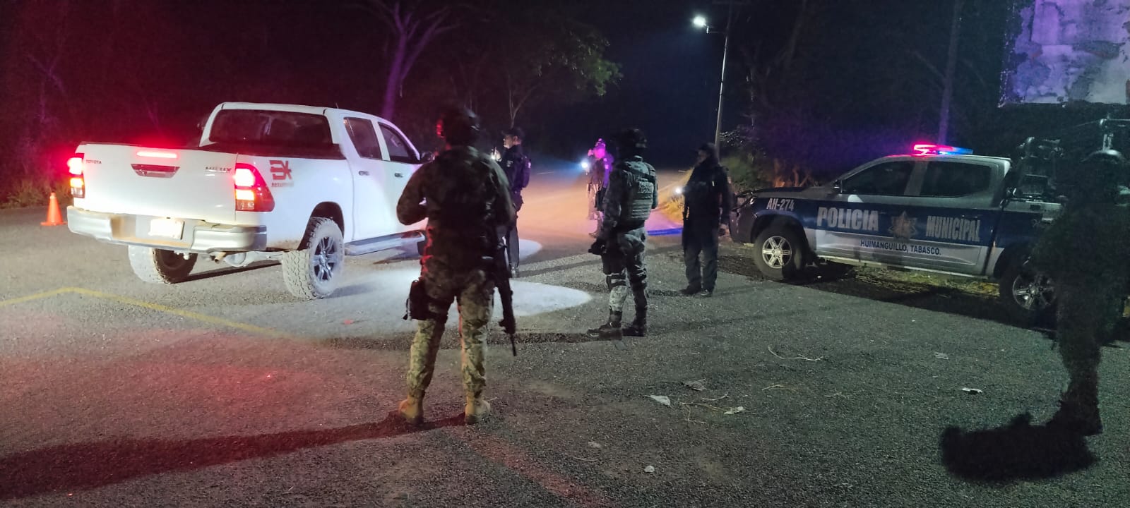 Implementan operativo conjunto tras hechos registrados en Huimanguillo
