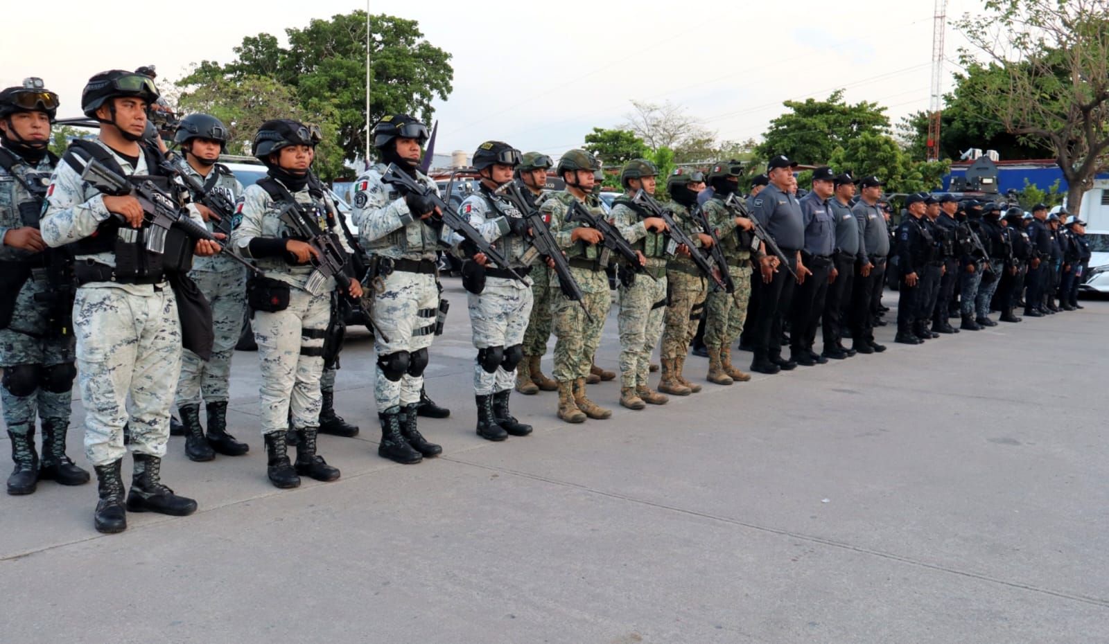 Operativos coordinados dejan 19 detenidos y aseguramientos de armas, drogas y vehículos en Tabasco