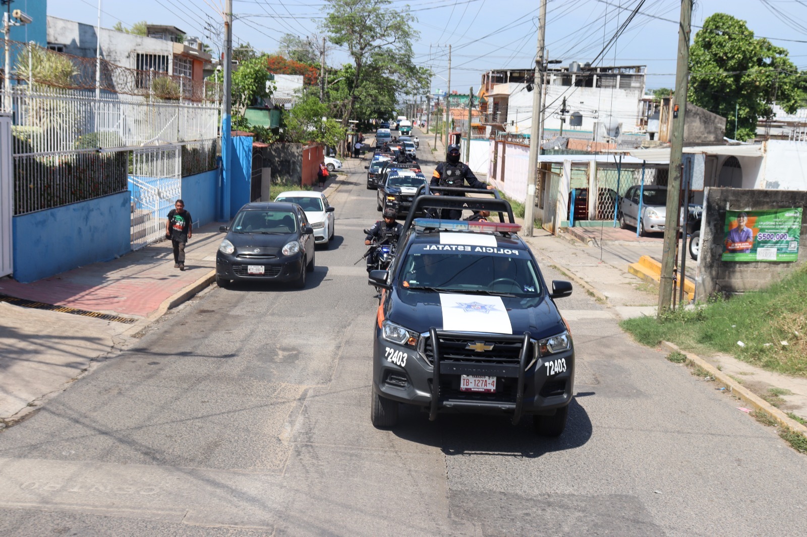 SSPC realiza patrullajes preventivos y acciones de proximidad social en Villahermosa