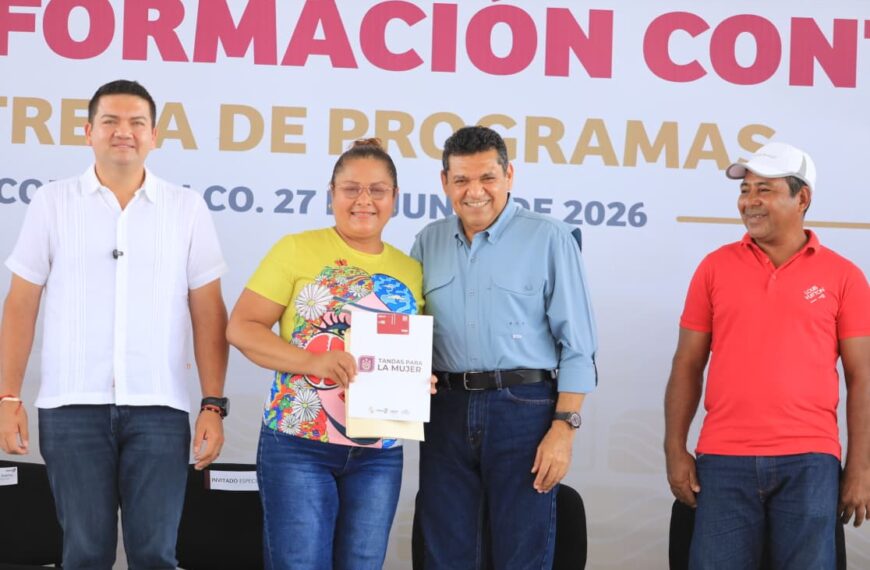 Cuatro mil 700 beneficiarios de Paraíso y Comalcalco se suman a Bienestar en tu Mesa, Pescando Vida y Tandas para la Mujer…