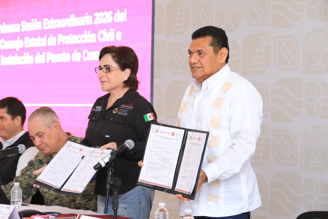Arranca primera sesión del Consejo Estatal de Protección Civil e instalación del Puesto de Comando…