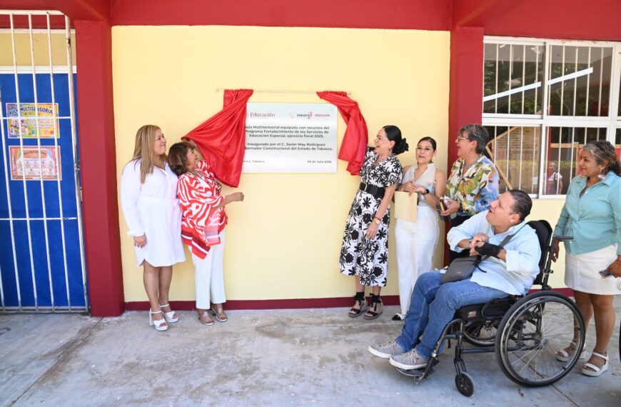 Inaugura SETAB aula multisensorial en el CAM No. 4 para fortalecer la educación especial