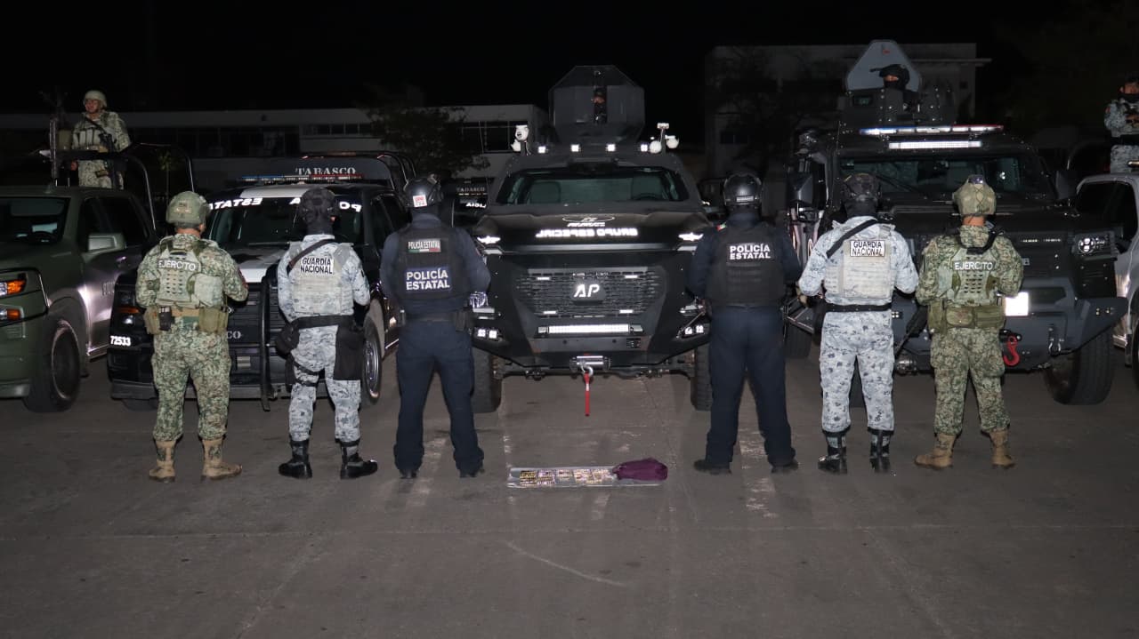 Aseguran cartuchos útiles durante operativo de seguridad en el municipio de Centro