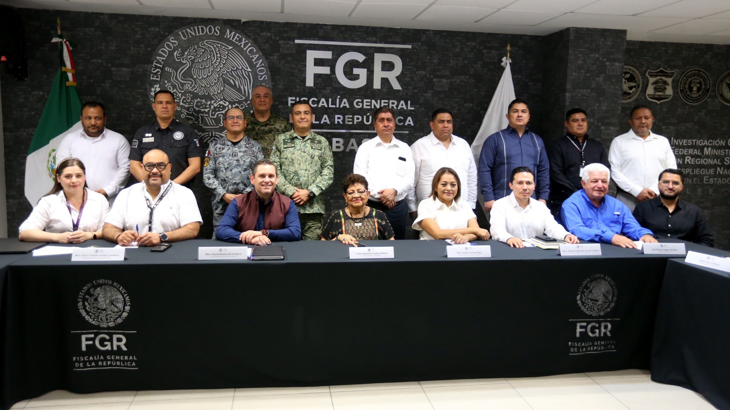 Gabinete de Seguridad de Tabasco fortalece coordinación con la Fiscalía General de la República