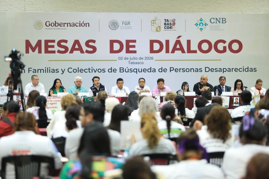 Tabasco se suma a estrategia nacional de diálogo con colectivos de búsqueda de personas desaparecidas