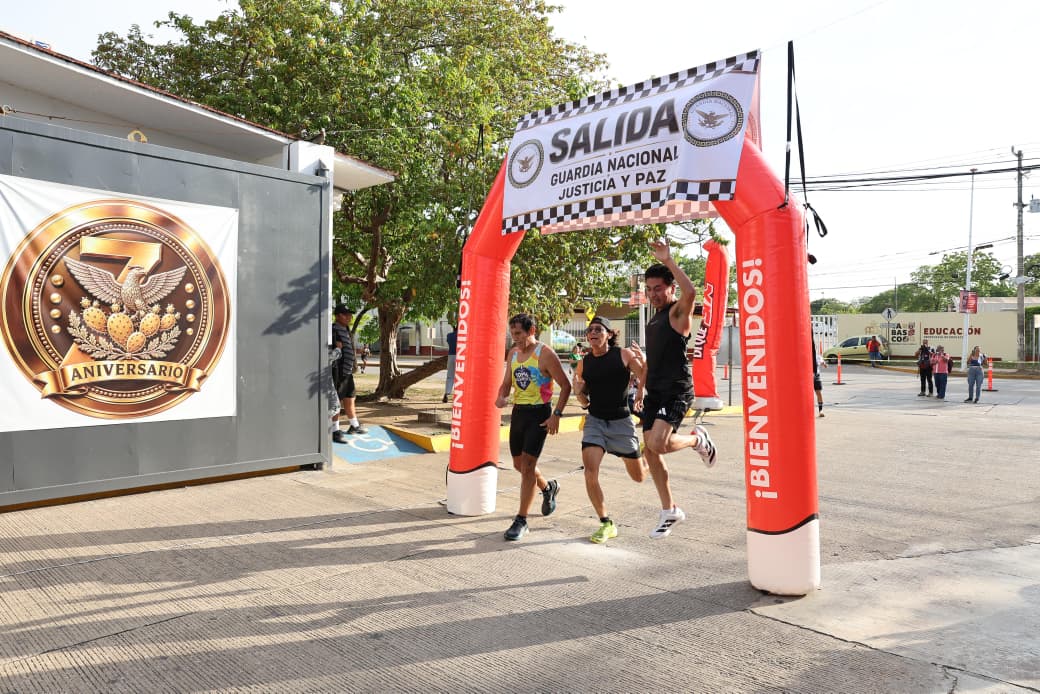 Guardia Nacional celebra su séptimo aniversario con carrera atlética “Ponte en Guardia” en Tabasco