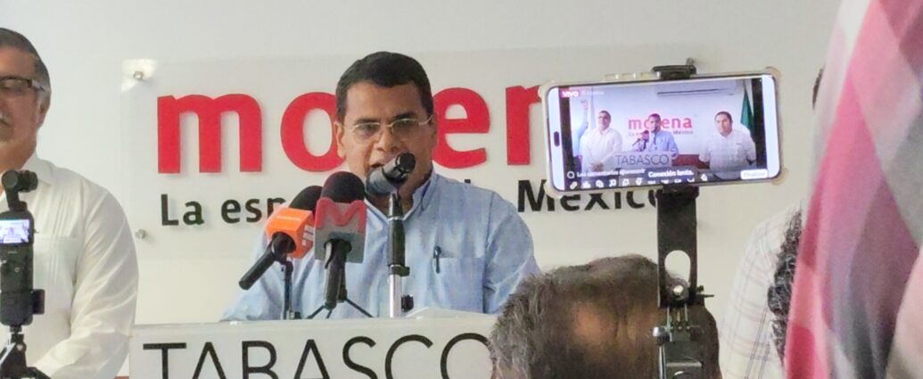 Morena Tabasco acusa campaña de desinformación contra Javier May; defiende viaje oficial a la Ciudad de México
