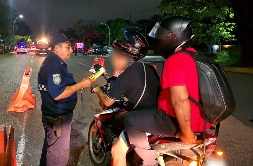 Operativo Alcoholímetro detecta a cuatro conductores ebrios; SSPC asegura igual número de vehículos