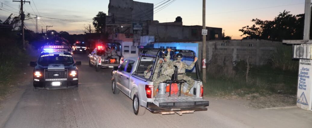 Nueve detenidos y aseguramientos de armas, droga y vehículos dejan operativos del Gabinete de Seguridad en Tabasco