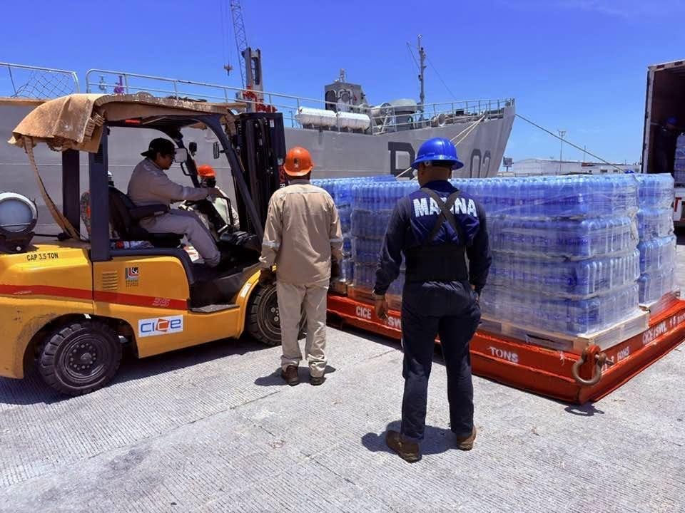 México envía más de 707 toneladas de ayuda humanitaria a Venezuela por vía marítima