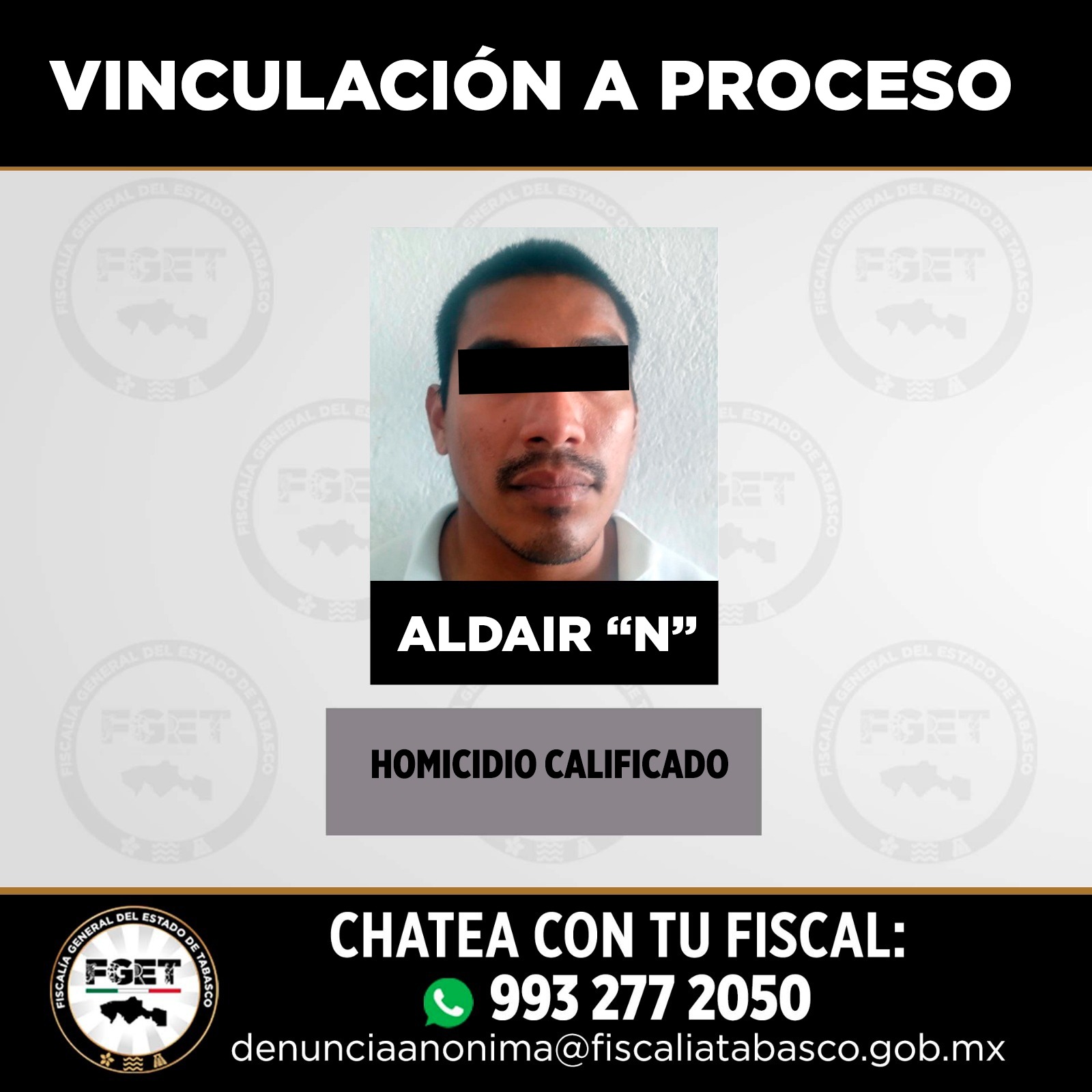 FGET logra cuatro vinculaciones a proceso por homicidio, feminicidio en grado de tentativa, robo y narcomenudeo