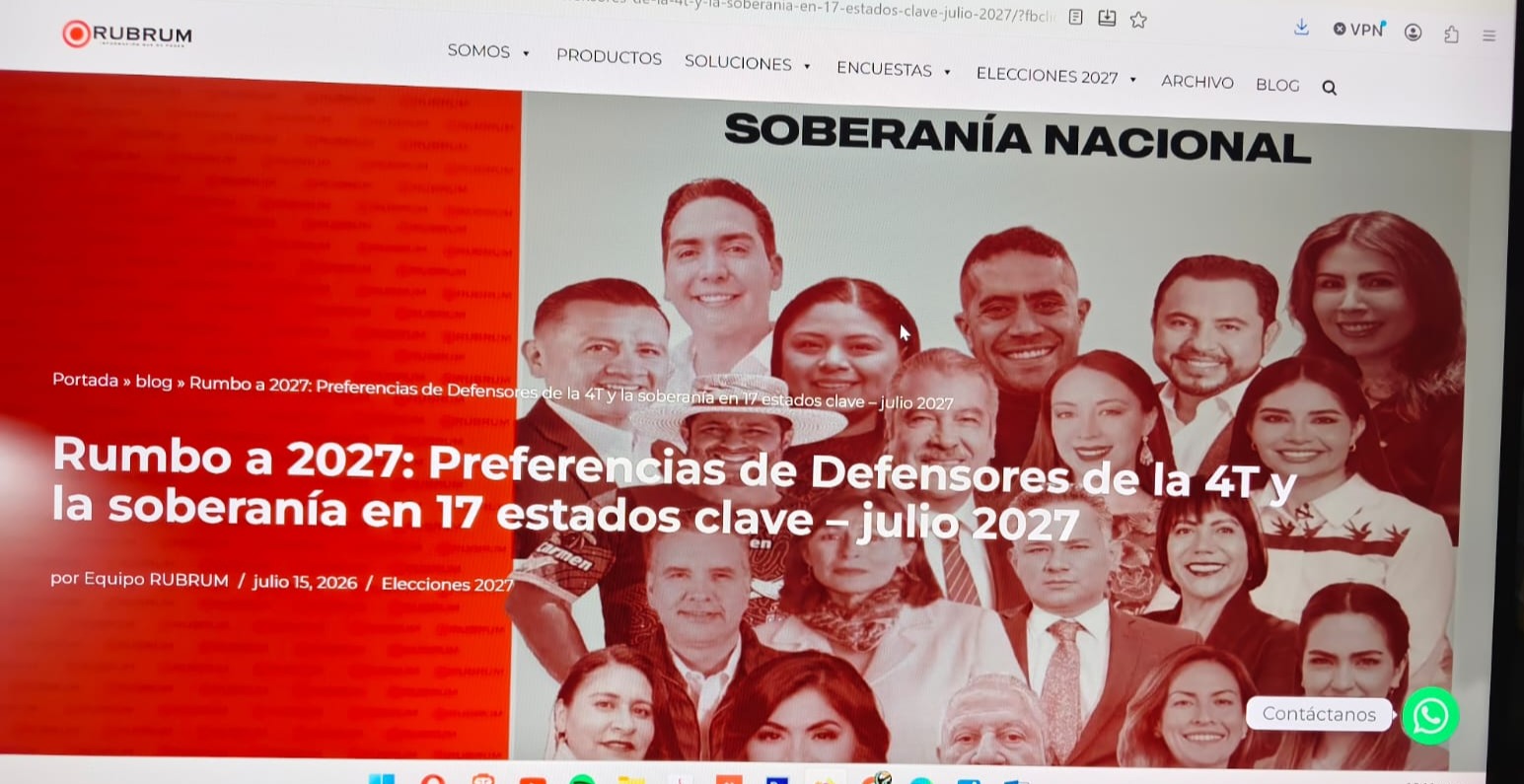 Así van aspirantes a coordinación de la 4T para 17 gubernaturas, según RUBRUM, la encuestadora&hellip;