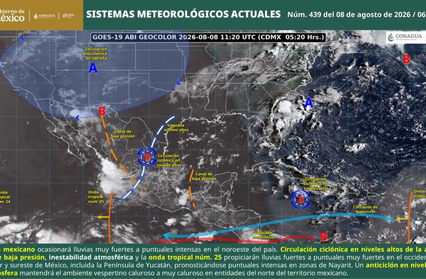 Villahermosa tendrá sábado caluroso y húmedo, con lluvias intermitentes