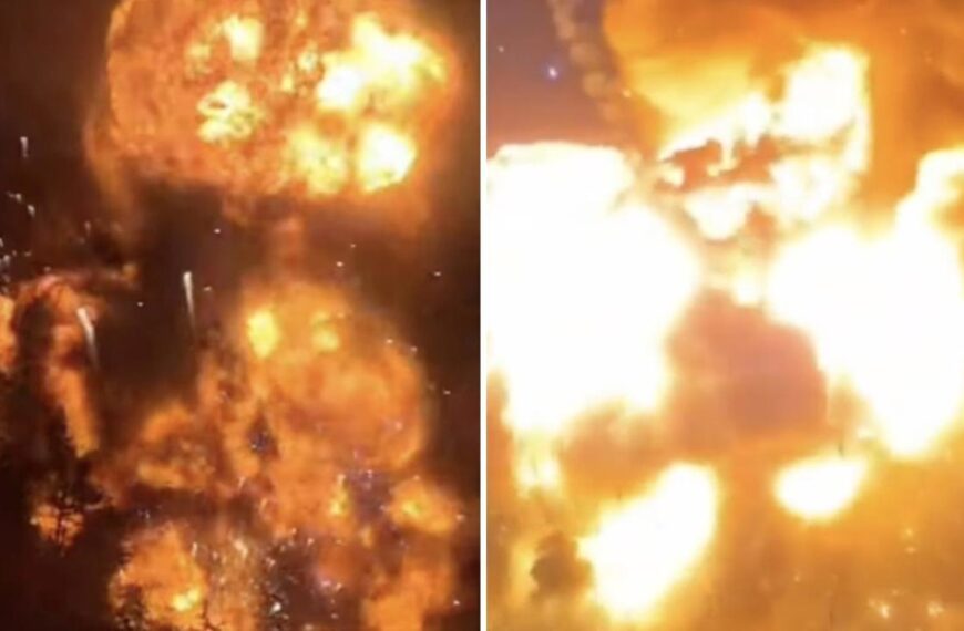 Explosión provoca incendio en almacén de municiones cerca de Kiev