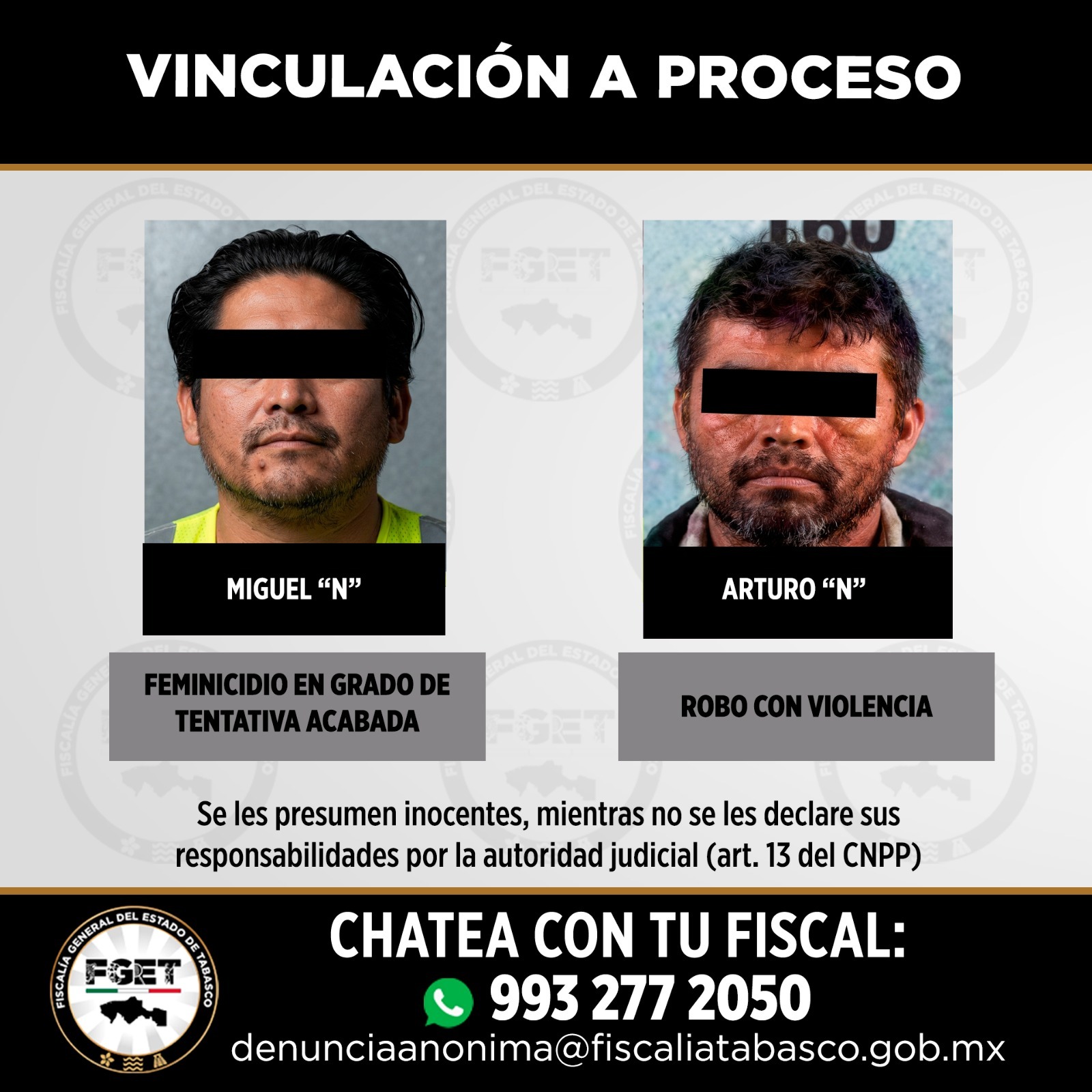 FGET obtiene condenas de hasta 53 años de prisión por feminicidio y otros delitos
