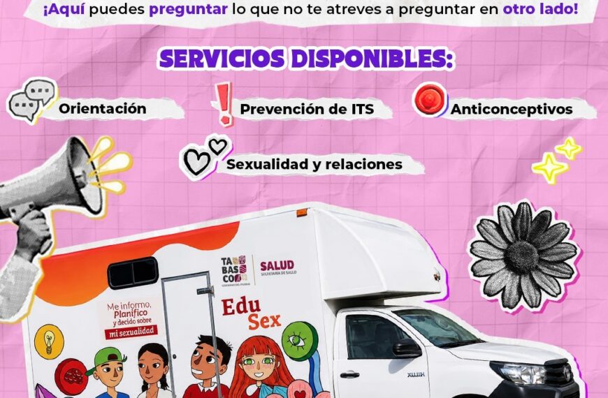 Invitan a adolescentes de Tabasco a Jornadas de Salud Sexual y Reproductiva