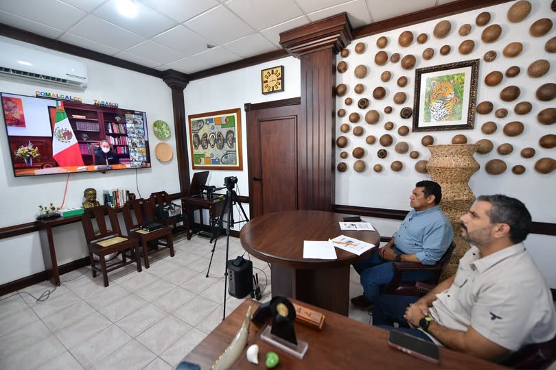 Javier May revisa con Claudia Sheinbaum avances del Sistema Universal de Salud