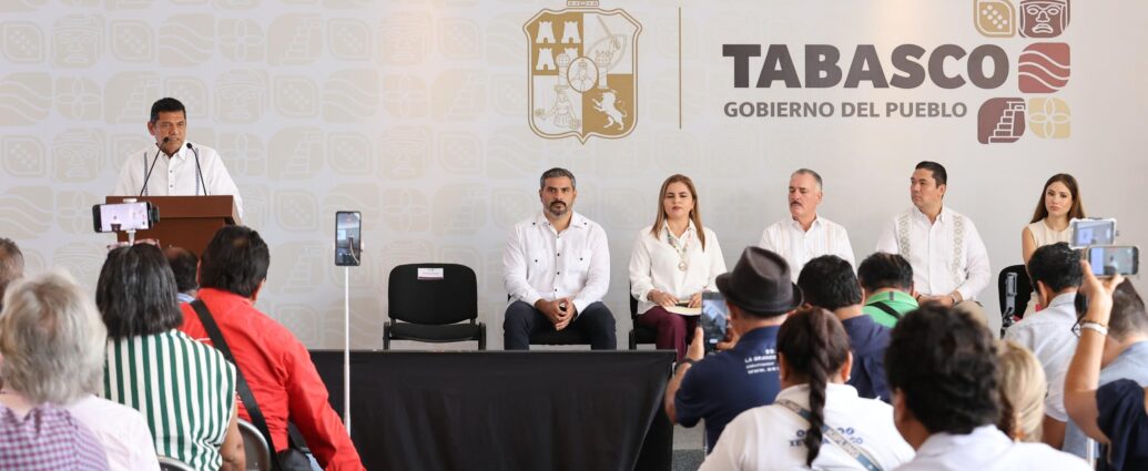 Gobierno de Tabasco alista agenda de salud, empleo y obras para esta semana