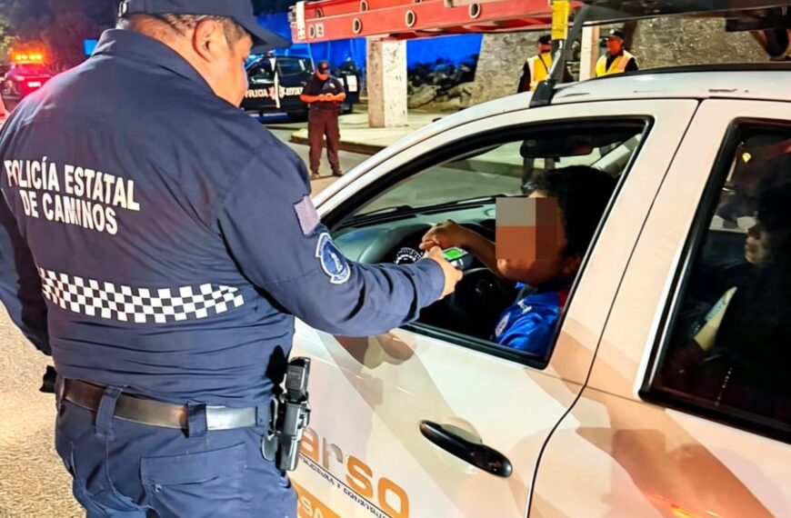 Detecta Operativo Alcoholímetro a siete conductores ebrios en Tabasco; uno provocó un accidente