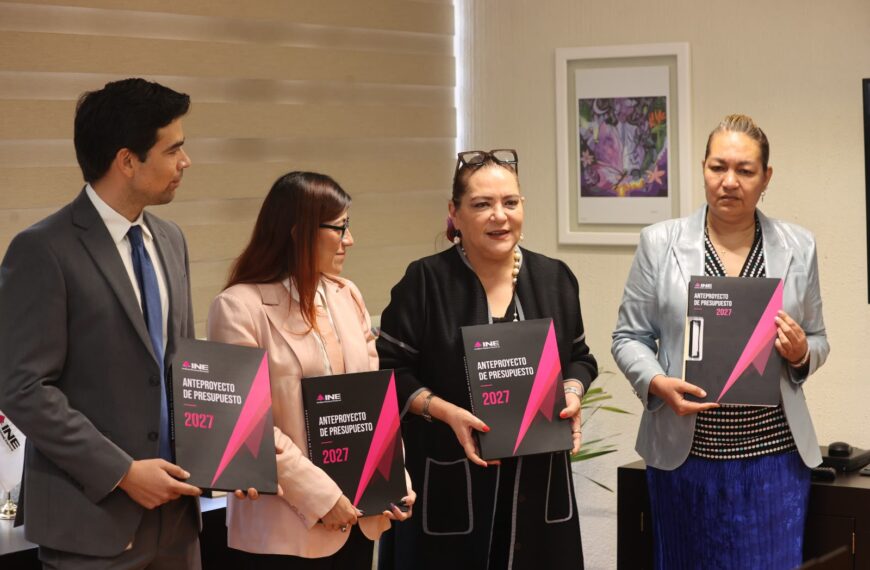 INE entrega anteproyecto de presupuesto 2027 para enfrentar tres procesos electorales