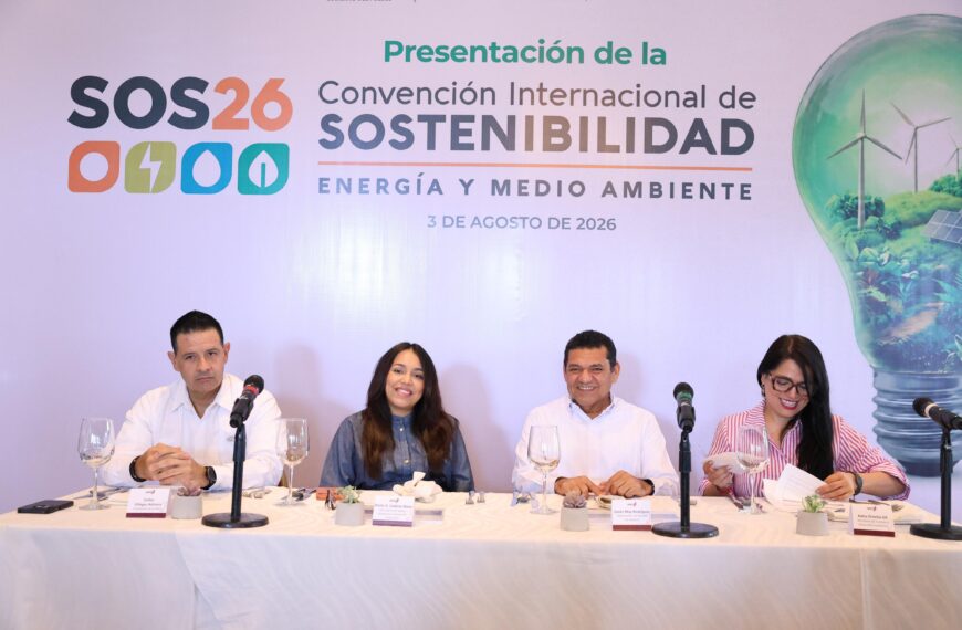 Tabasco reunirá a expertos nacionales e internacionales en Convención SOS26 sobre energía y sostenibilidad…