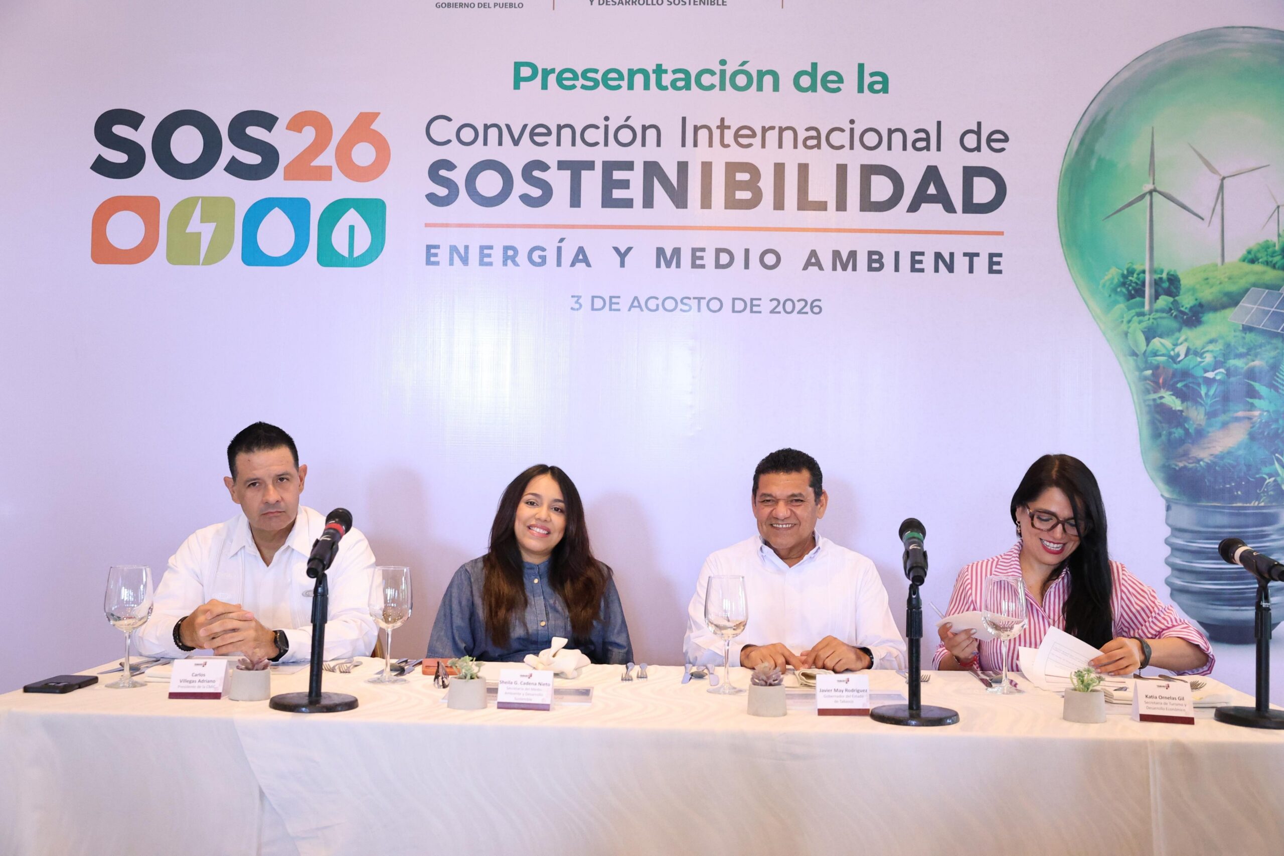 Tabasco reunirá a expertos nacionales e internacionales en Convención SOS26 sobre energía y sostenibilidad…