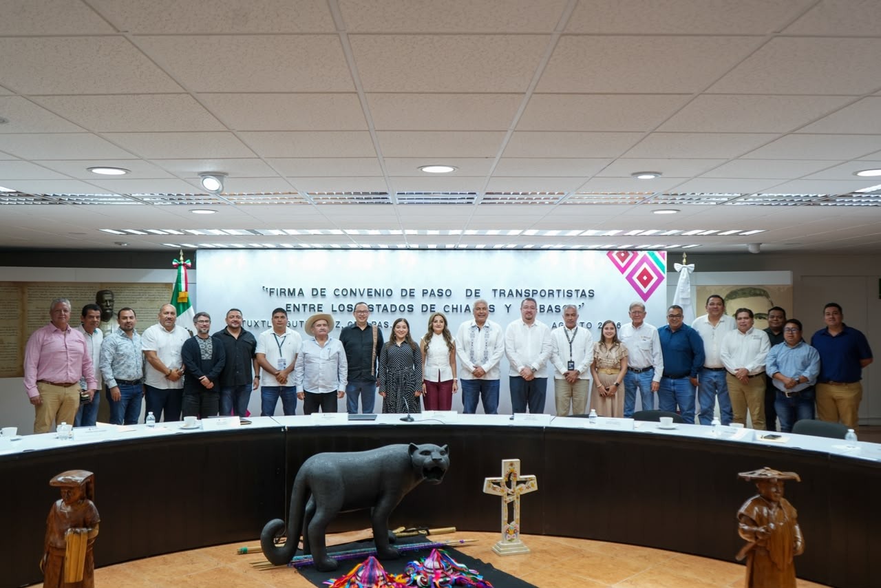 Tabasco y Chiapas reactivan coordinación para ordenar transporte entre ambos estados