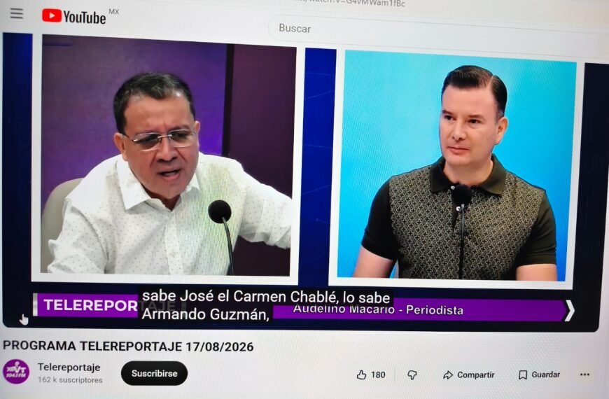 Rechaza Armando Guzmán vil calumnia vomitada por Audelino Macario en el noticiero “Telereportaje”…