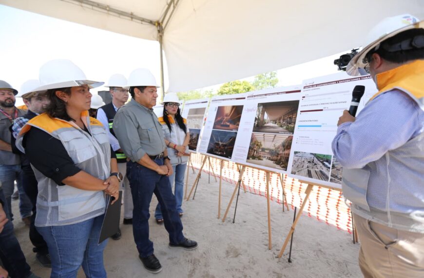Javier May supervisa avances del nuevo Centro de Convenciones; obra estratégica del proyecto Villahermosa 2030…