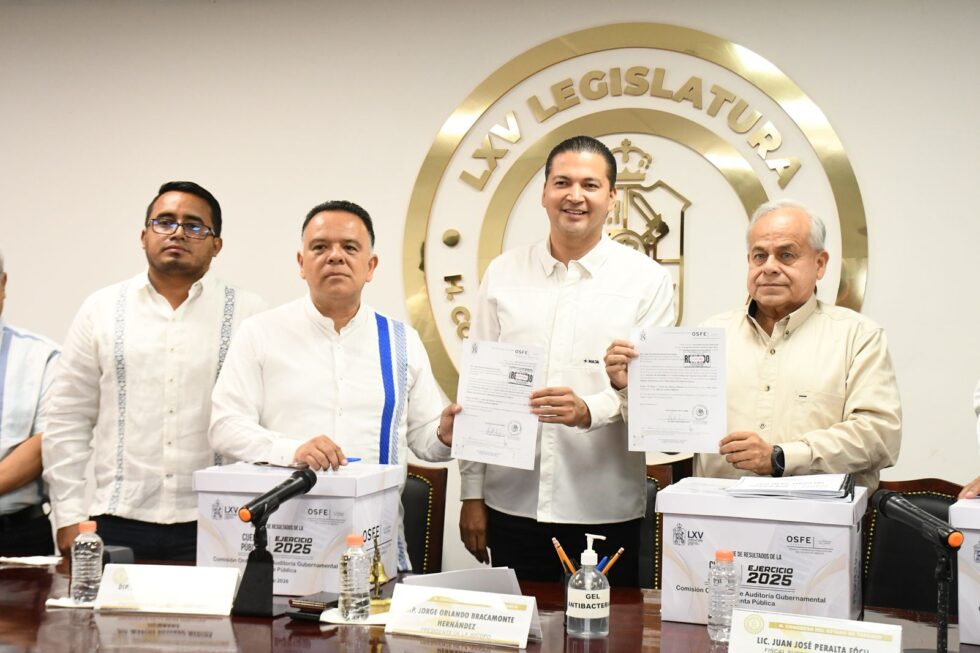 OSFE entrega al Congreso revisión de cuentas públicas 2025; se auditaron 41 mil mdp, 72% del presupuesto ejercido; hay 928 observaciones sin solventar…