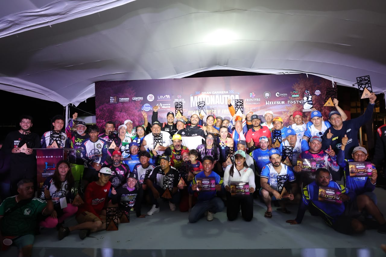 Clausuran, con éxito, la Gran Carrera Motonáutica ’50 Leguas del Grijalva’…