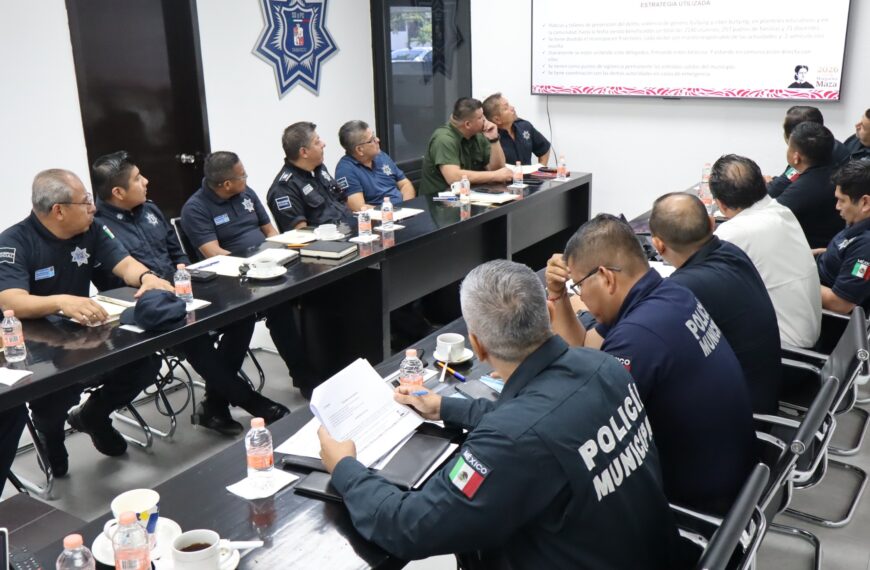 Refuerzan coordinación entre policías municipales y SSPC para mejorar seguridad en Tabasco