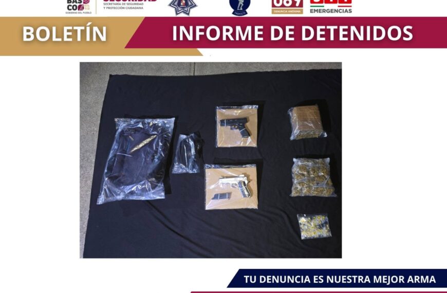 FGR obtiene sentencias de hasta casi seis años de prisión por portación de armas en Tabasco