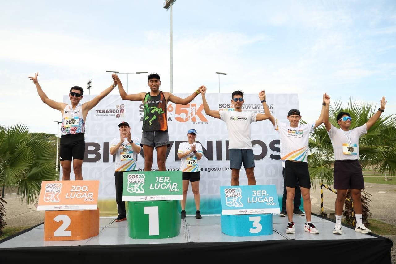 Carrera SOS26 5K reúne a cientos de corredores y familias en Tabasco