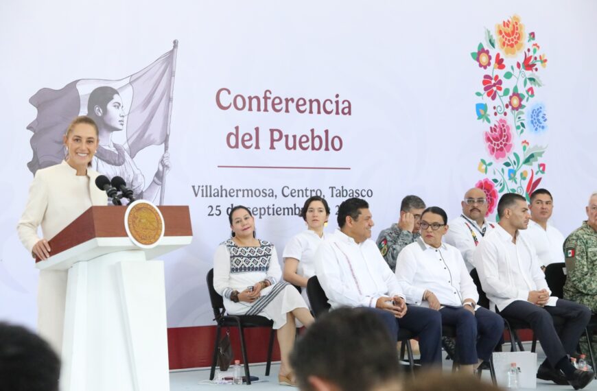 Sheinbaum califica con “10” gestión de Javier May y destaca reducción de homicidios en Tabasco