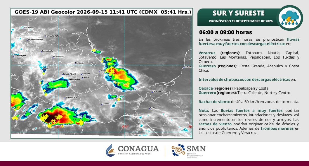 Prevén lluvias y calor de hasta 40 grados en Tabasco este martes