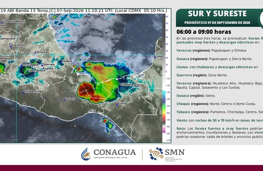 Onda tropical 37 provocará lluvias y mantendrá el calor en Tabasco