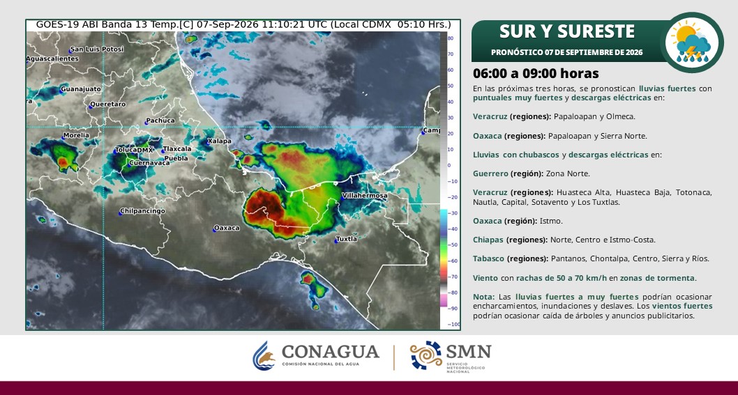Onda tropical 37 provocará lluvias y mantendrá el calor en Tabasco