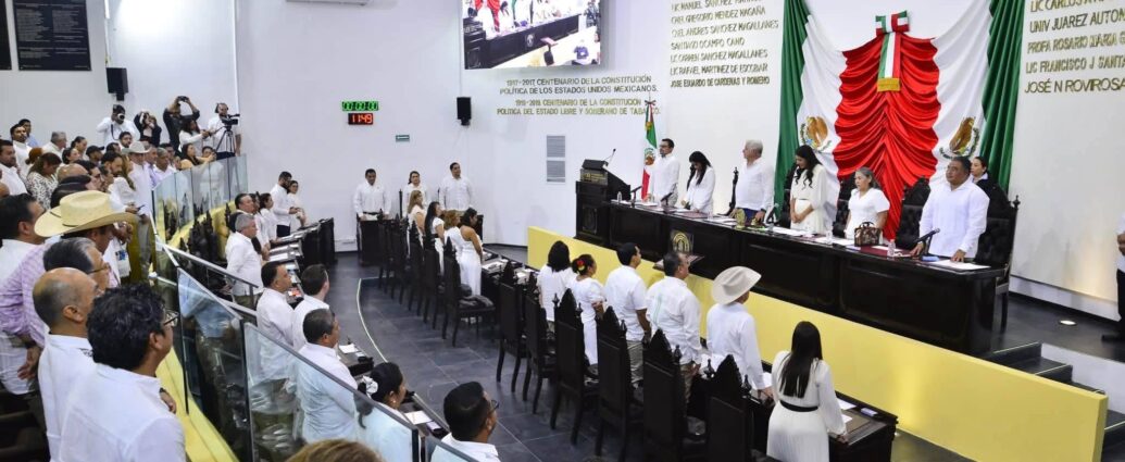 Congreso de Tabasco recibe paquete de reformas enviado por Javier May