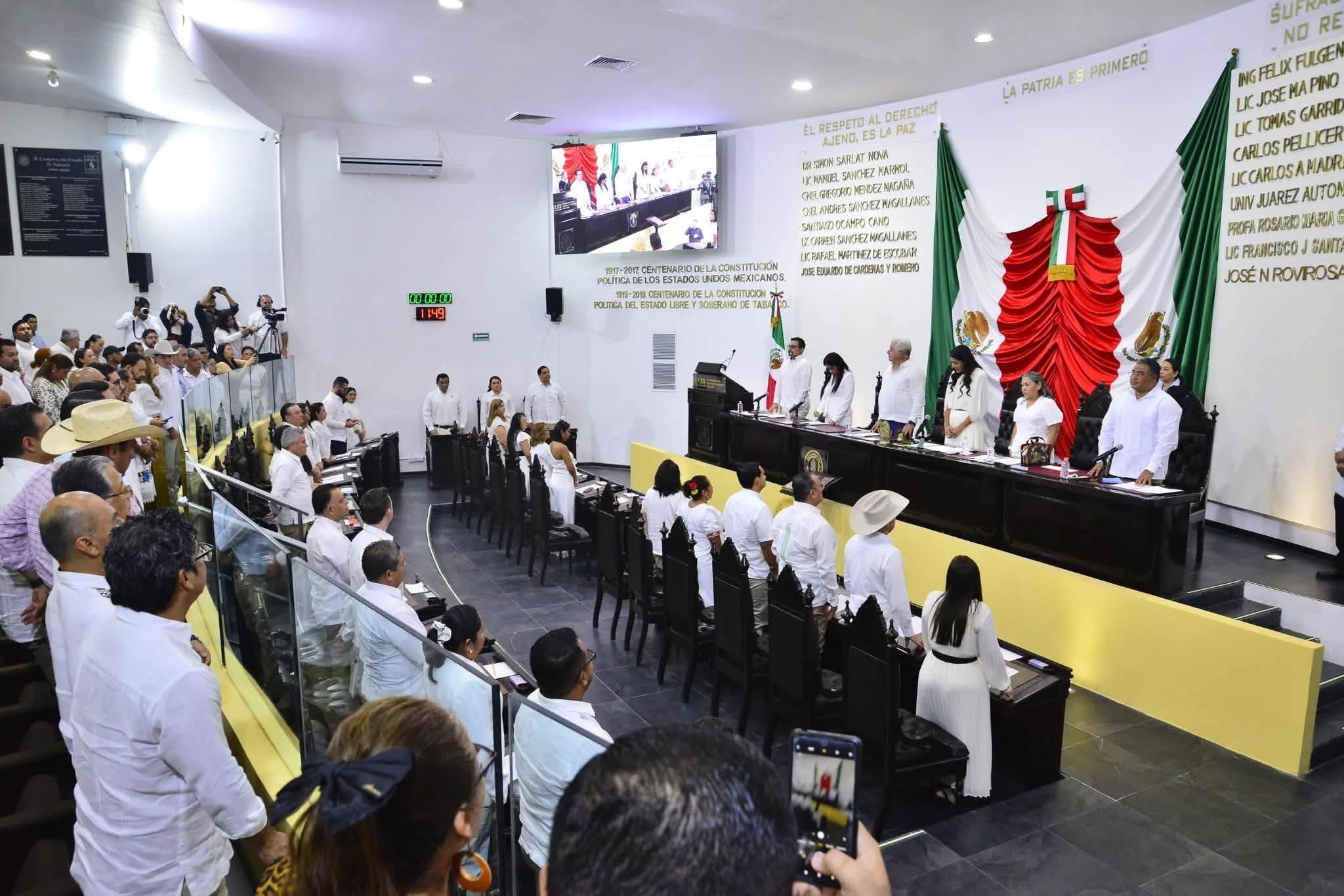 Congreso de Tabasco recibe paquete de reformas enviado por Javier May